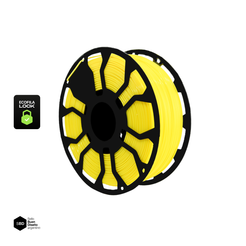 Filamento 3D Hellbot PLA LOCK Amarillo