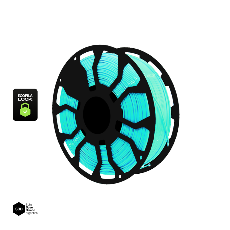 Filamento 3D Hellbot PLA LOCK Aqua
