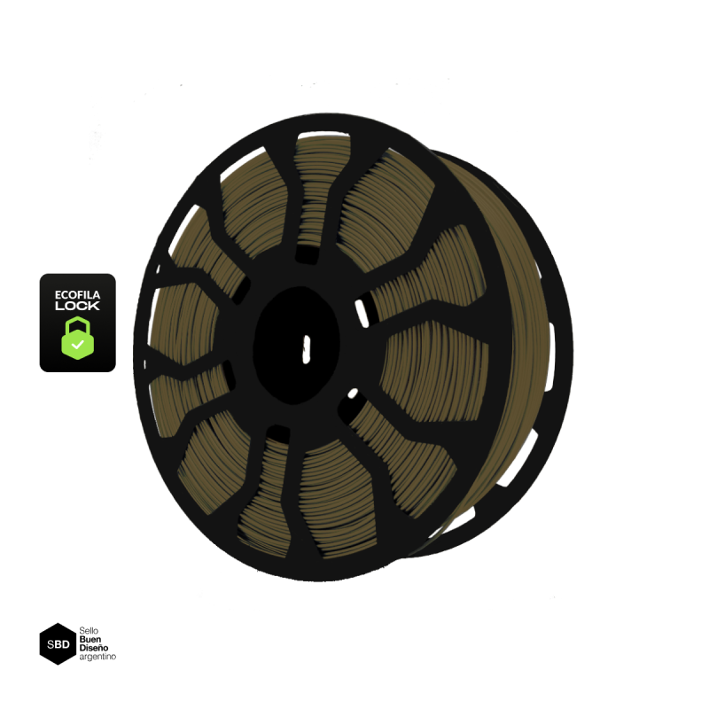 Filamento 3D Hellbot PLA LOCK Bronce