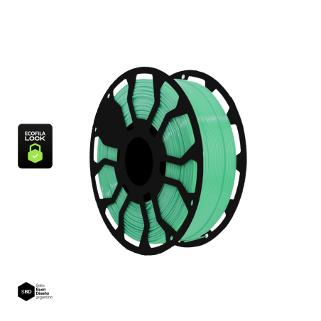 Filamento 3D Hellbot PLA LOCK Menta Pastel
