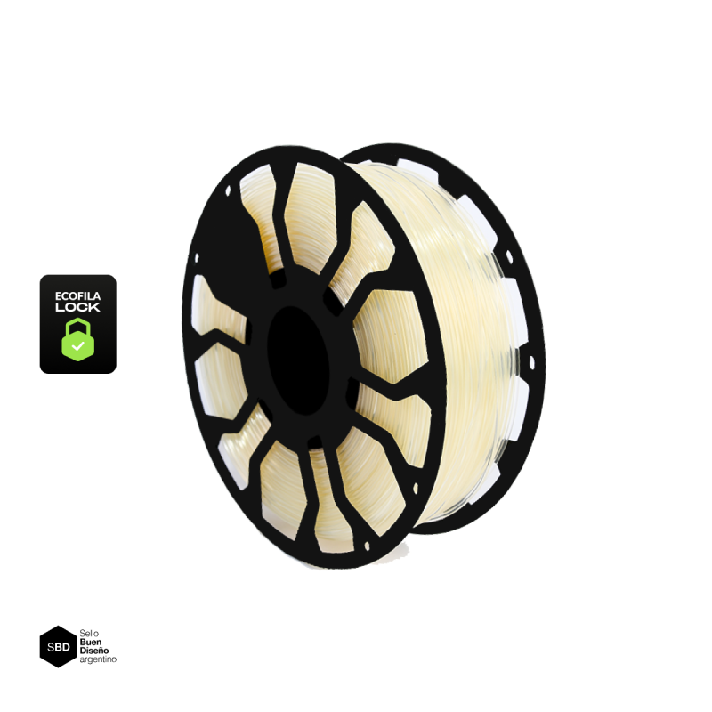 Filamento 3D Hellbot PLA LOCK Natural Crystal