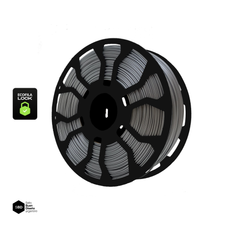 Filamento 3D Hellbot PLA LOCK Plateado