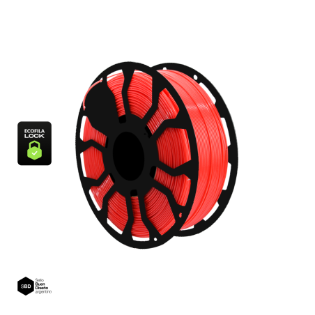 Filamento 3D Hellbot PLA LOCK Rojo