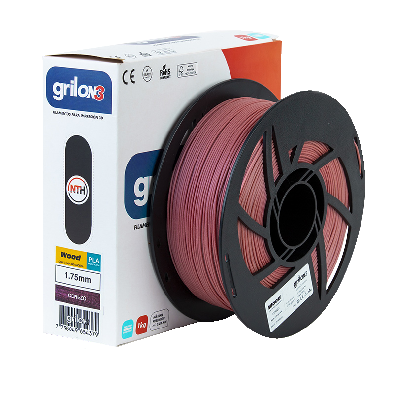 Filamento 3D PLA WOOD Cerezo