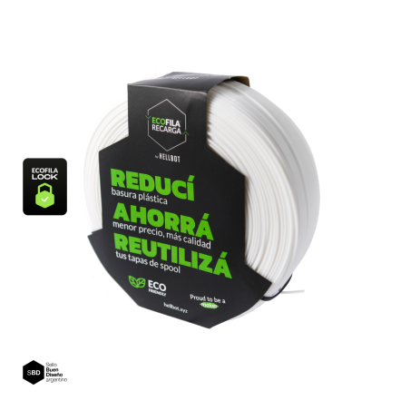 Filamento Hellbot PLA RECARGA LOCK Blanco
