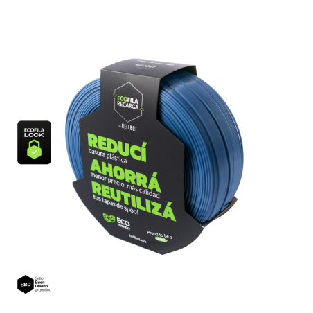 Filamento Hellbot PLA RECARGA LOCK Cobalto