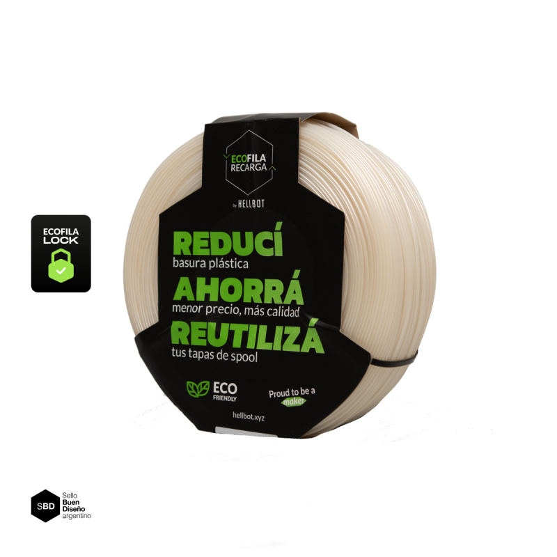 Filamento Hellbot PLA RECARGA LOCK Diamante