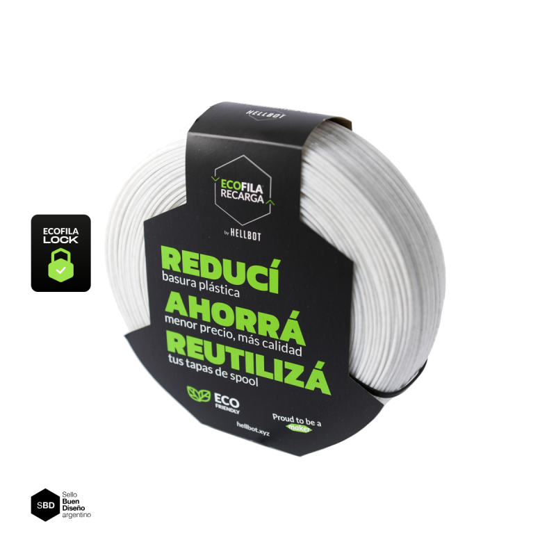 Filamento Hellbot PLA RECARGA LOCK Marmol