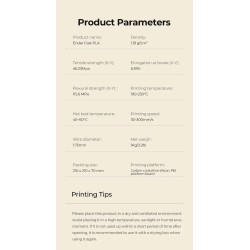 Filamento 3D PETG CR Creality Blanco